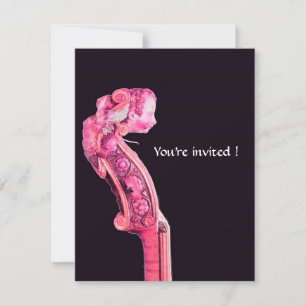 Invitation SYMPHONIA / MUSIQUE CLASSIQUE ,Fuchsia