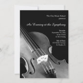 Invitation Symphonie classique de violon Considérant Invitati (Devant)