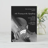 Invitation Symphonie classique de violon Considérant Invitati (Debout devant)