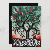 Invitation Symphonie d'olive Peace Installée dans le système  (Devant / Derrière)