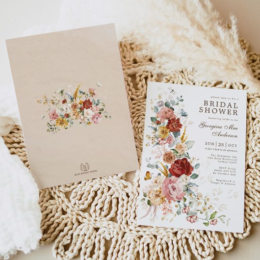 Invitation Symphonie florale | Chic Garden Flower Fête des ma