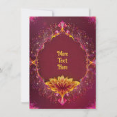 Invitation Symphonie florale : Collection d'élégance Mariage (Dos)