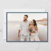 Invitation Symphonie florale intemporelle en Merci bleu (Devant)