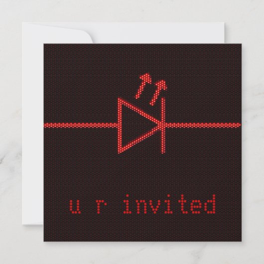 Invitation Symposium lumineux de LED (Devant)