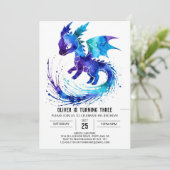 Invitation Symte Online Dragon Digital Boy Anniversaire (Debout devant)