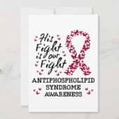 Invitation Syndrome antiphospholipidique Sensibilisation, son (Devant)