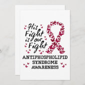 Invitation Syndrome antiphospholipidique Sensibilisation, son (Devant / Derrière)