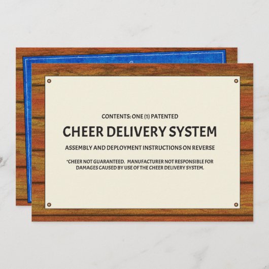 Invitation Système de livraison rapide (Devant / Derrière)