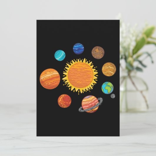 Invitation Systèmes solaires Planètes Astronomie Spatiale (Debout devant)