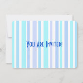 Invitation T-Rex Blue Dinosaur RAWR préhistorique (Dos)