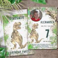 T-Rex Dinosaur Jungle Anniversaire Photo