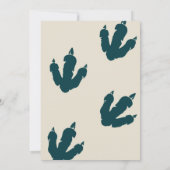 Invitation T-Rex Dinosaur Party fête de l'anniversaire animal (Dos)