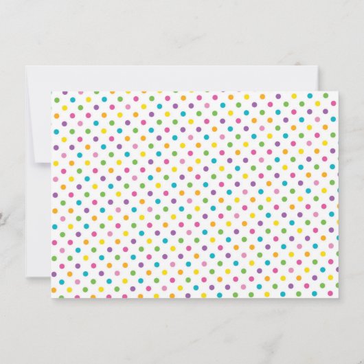 Invitation T-Rex Dinosaur Polka Dot Violet Anniversaire (Dos)