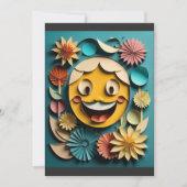 Invitation T-shirt 3D Paper Art Design (Devant)