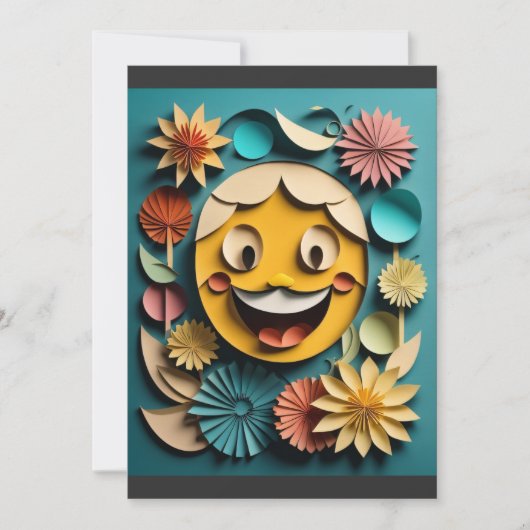 Invitation T-shirt 3D Paper Art Design (Devant)