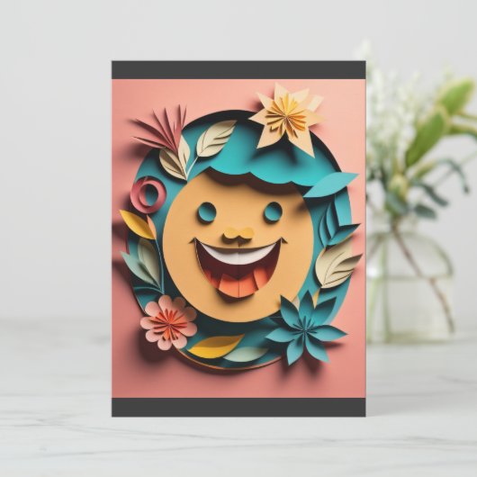 Invitation T-shirt 3D Paper Art Design (Debout devant)