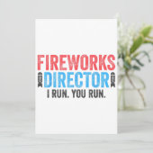Invitation T-Shirt 4 juillet Directeur de Fireworks (Debout devant)