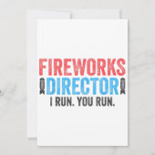 Invitation T-Shirt 4 juillet Directeur de Fireworks (Dos)