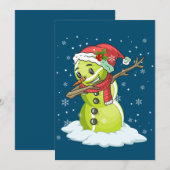 Invitation T-Shirt Boule de Tennis Bonhomme de Neige Dabant N (Devant / Derrière)