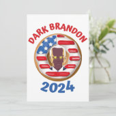 Invitation T-shirt de marque noire joe Biden 2024 mème (Debout devant)