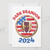 Invitation T-shirt de marque noire joe Biden 2024 mème (Dos)