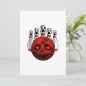 Invitation T-Shirt de Pun Halloween Bowling Quilleur Bowlingw (Debout devant)