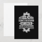 Invitation T-shirt drôle de mécanicien diesel pour camionneur (Devant / Derrière)