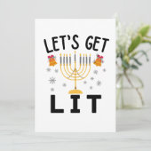 Invitation T-Shirt Hanukkah Allumons-Le (Debout devant)