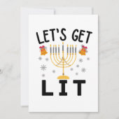 Invitation T-Shirt Hanukkah Allumons-Nous (Devant)