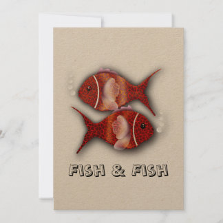 Invitation T-shirt poisson et poisson