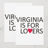 Invitation T-shirt Virginia State Virginia Home Tee Virginia (Devant / Derrière)