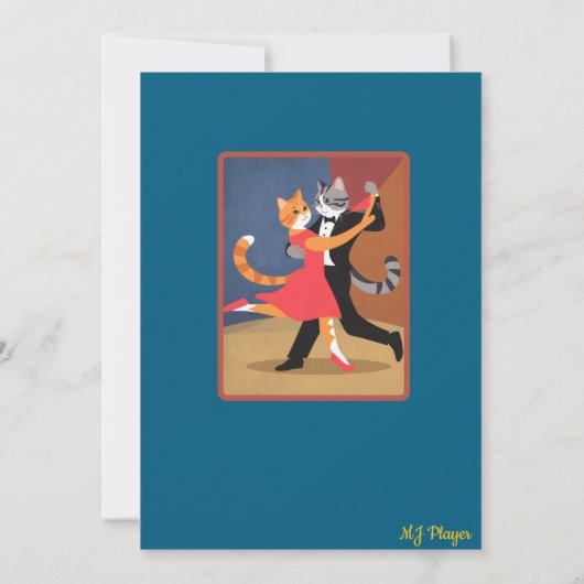 Invitation Tabbies dansants (Dos)