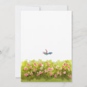 Invitation Table à manger jardin nature douche nuptiale (Dos)