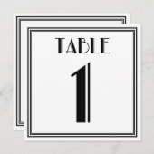 Invitation Table Art Déco numéro 1 (Devant / Derrière)