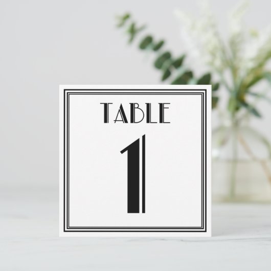 Invitation Table Art Déco numéro 1 (Debout devant)