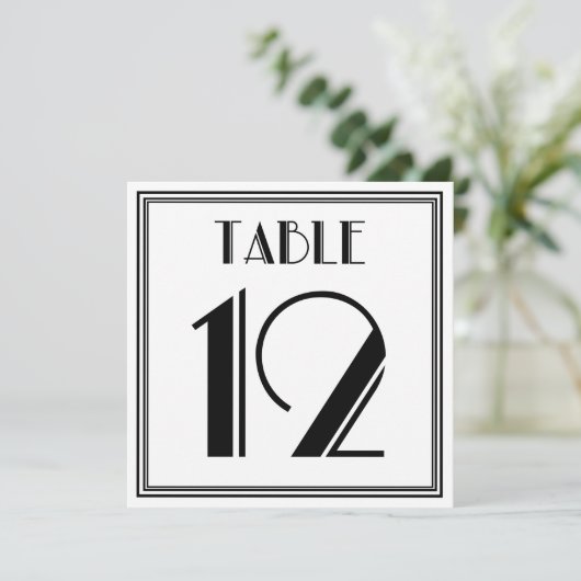 Invitation Table Art Déco numéro 12 (Debout devant)
