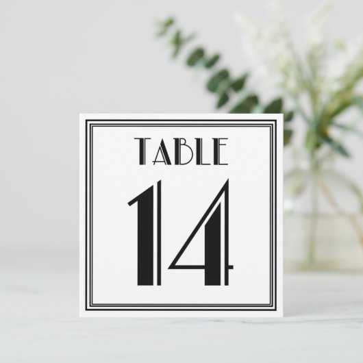 Invitation Table Art Déco numéro 14 (Debout devant)