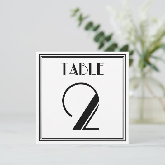 Invitation Table Art Déco numéro 2 (Debout devant)
