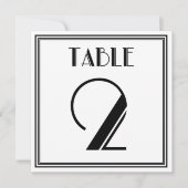 Invitation Table Art Déco numéro 2 (Devant)