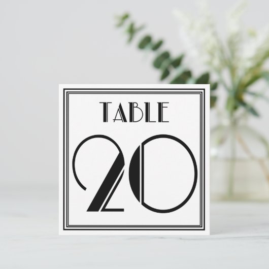 Invitation Table Art Déco numéro 20 (Debout devant)