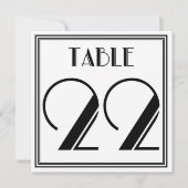 Invitation Table Art Déco numéro 22 (Dos)