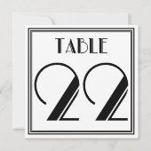 Invitation Table Art Déco numéro 22 (Devant)