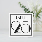 Invitation Table Art Déco Numéro 25 (Debout devant)