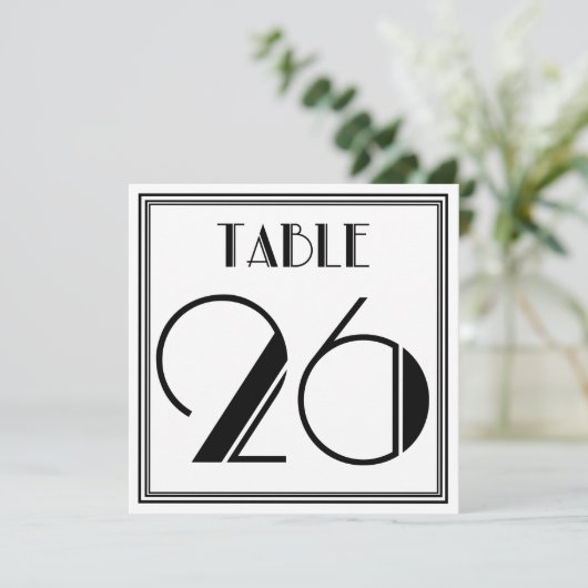Invitation Table Art Déco numéro 26 (Debout devant)