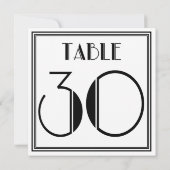 Invitation Table Art Déco numéro 30 (Dos)