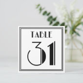 Invitation Table Art Déco Numéro 31 (Debout devant)