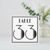 Invitation Table Art Déco Numéro 33 (Debout devant)