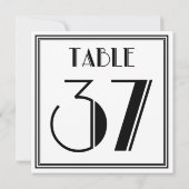 Invitation Table Art Déco Numéro 37 (Dos)