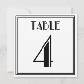 Invitation Table Art Déco numéro 4 (Dos)