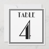 Invitation Table Art Déco numéro 4 (Devant)